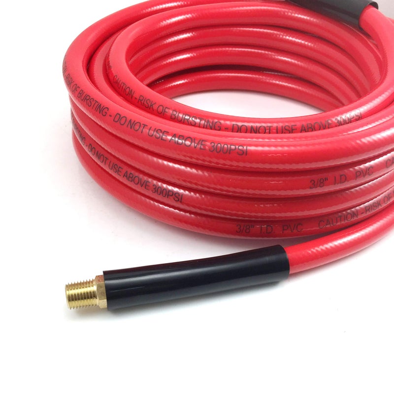 DYNAMIC POWER 3/8 x 25 FT PVC Air Compressor Hose + 10 Pieces Air Compressor Accessories Kit - Image 2